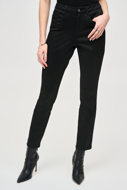 High-Rise Slim Casual Jeans Style 243959. Black
