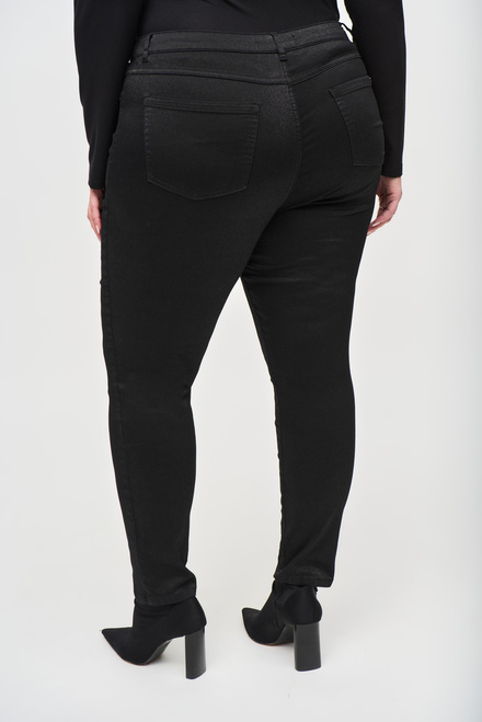 High-Rise Slim Casual Jeans Style 243959. Black. 7