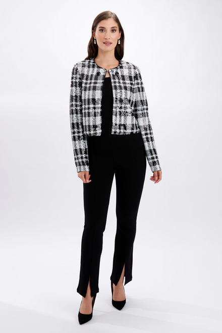 Frank Lyman Knit Jacket Style 246239u. Black/white. 5