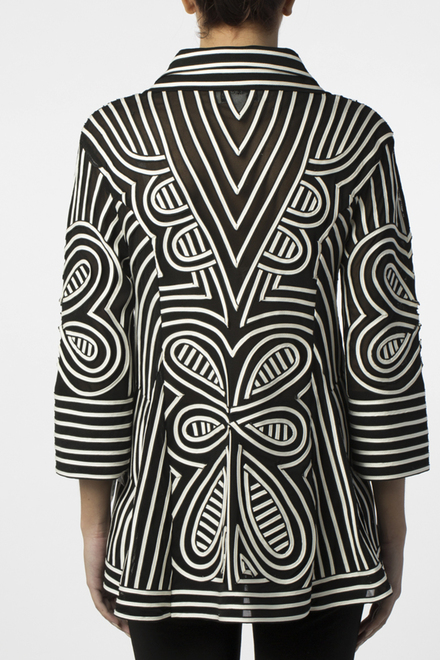 Joseph Ribkoff coat style 152996. Black/white. 2