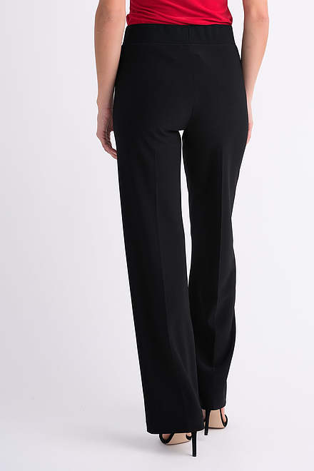 Pantalon droit, plis marqu&eacute;s Mod&egrave;le 153088S24. Noir. 7