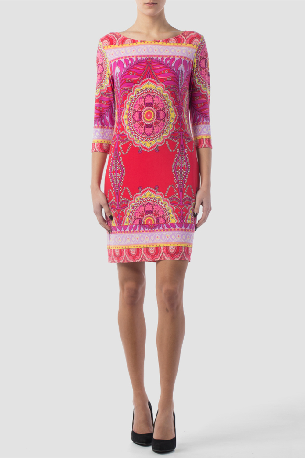 Joseph Ribkoff tunic/dress style 152725. Pink/multi