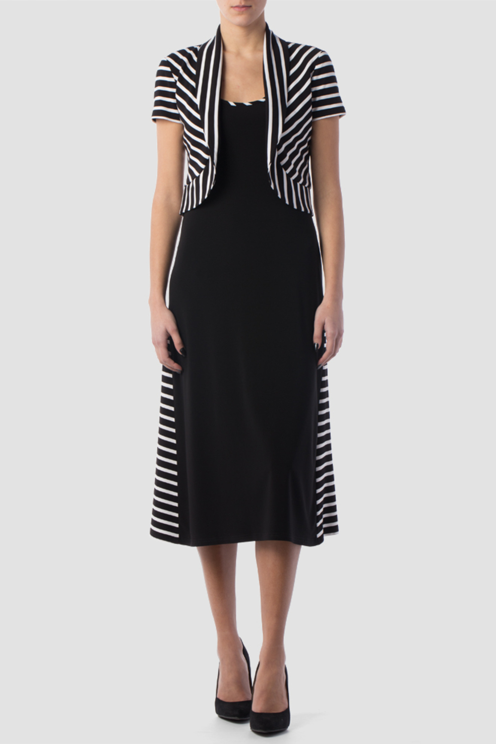 Joseph Ribkoff dress style 152909. Black/white