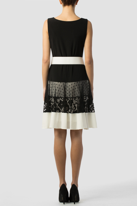 Joseph Ribkoff dress style 151561. Black/vanilla. 2