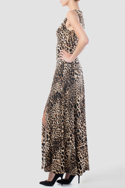 Joseph Ribkoff dress style 153686. Black/brown. 3