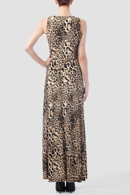 Joseph Ribkoff dress style 153686. Black/brown. 4