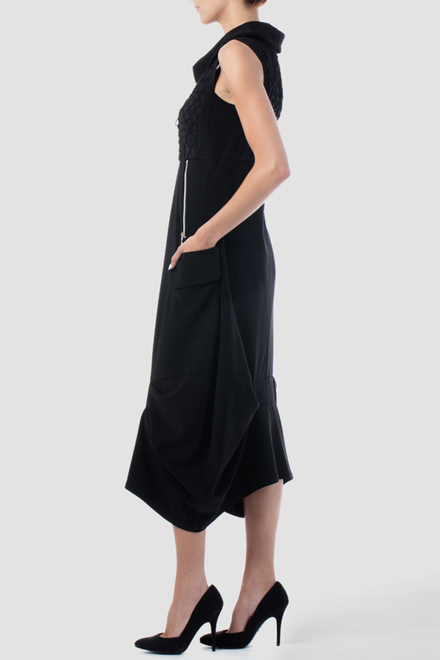 Joseph Ribkoff robe style 153879. Noir/noir. 3
