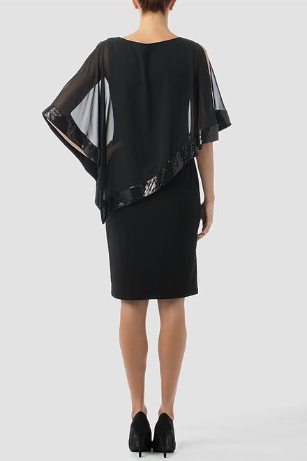 Joseph Ribkoff robe style 154377. Noir/noir. 2