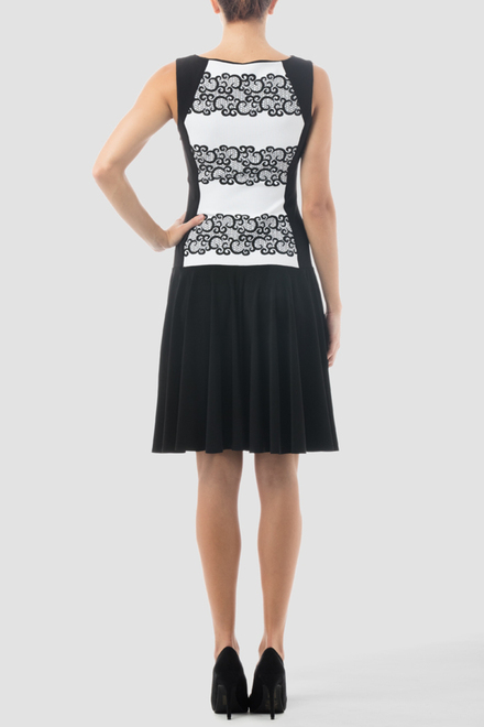 Joseph Ribkoff dress style 161896. Black/white. 2