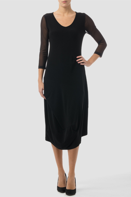Joseph Ribkoff dress style 161178. Black/black
