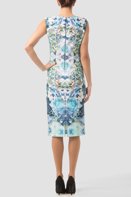 Joseph Ribkoff dress style 162700. Blue/multi. 2