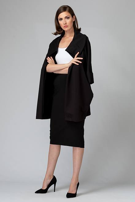 Midi Pencil Skirt Style 163083. Black. 6