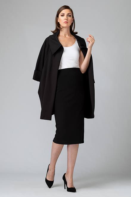 Midi Pencil Skirt Style 163083. Black. 12