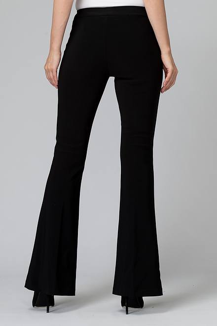 Flared &amp; Pleated Pants Style 163099. Black. 4
