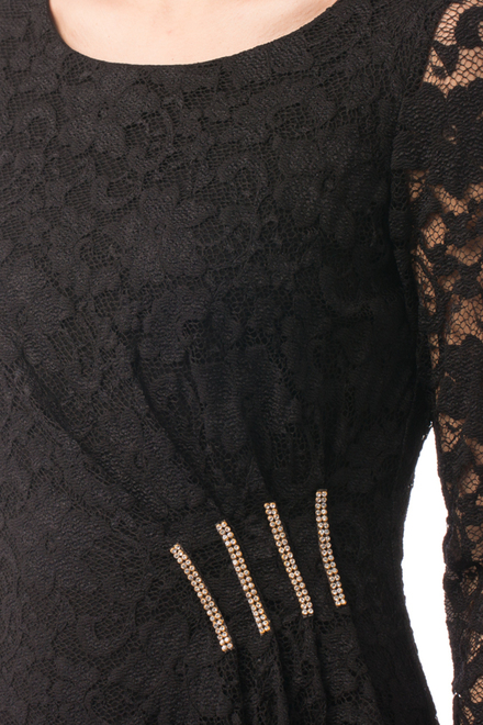 Joseph Ribkoff dress style 163505. Black/black. 3