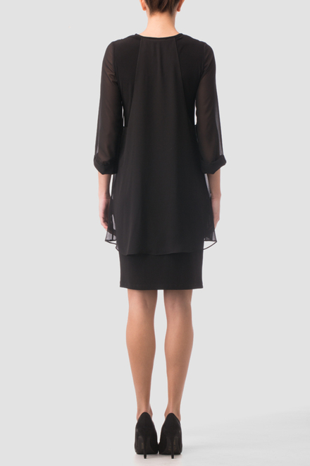 Joseph Ribkoff robe style 163262. Noir/noir. 2